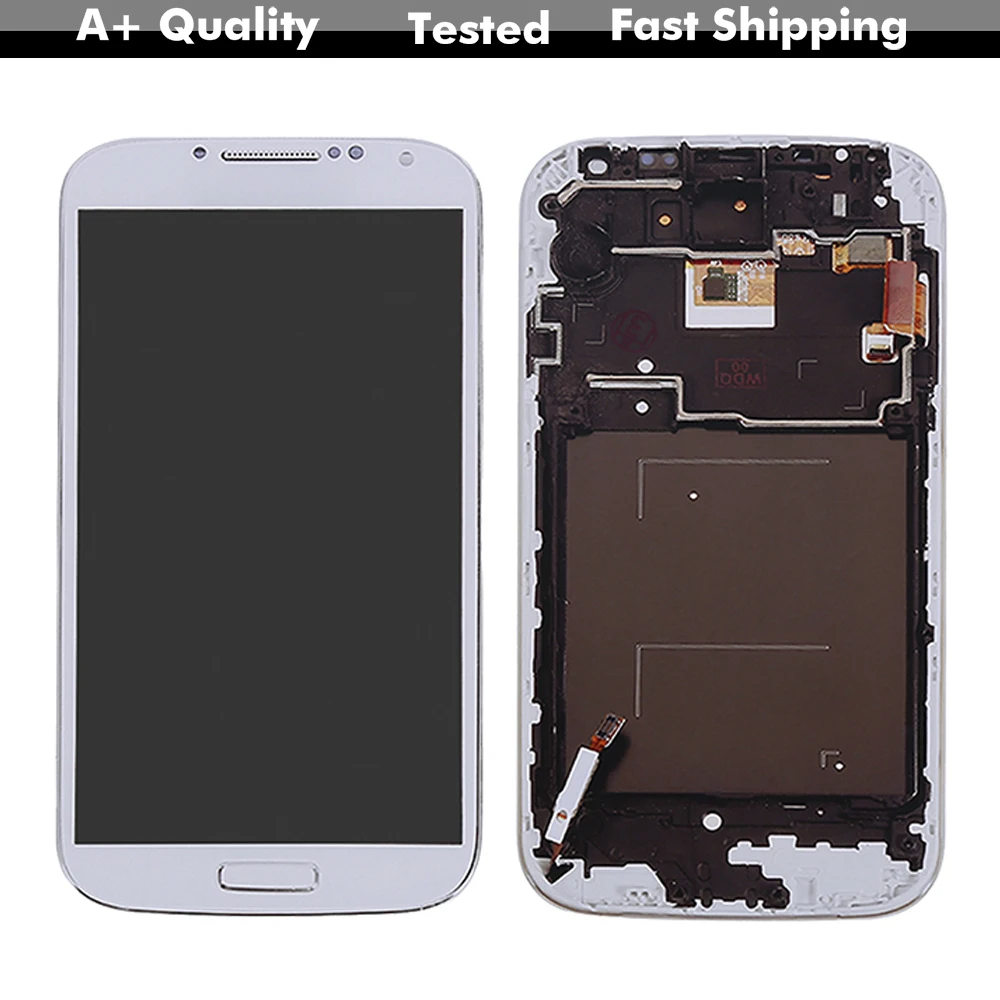 ЖК дисплей для SAMSUNG Galaxy S4 с цифрователем сенсорного вода и рамкой GT i9505 i9500 i9506 i9515