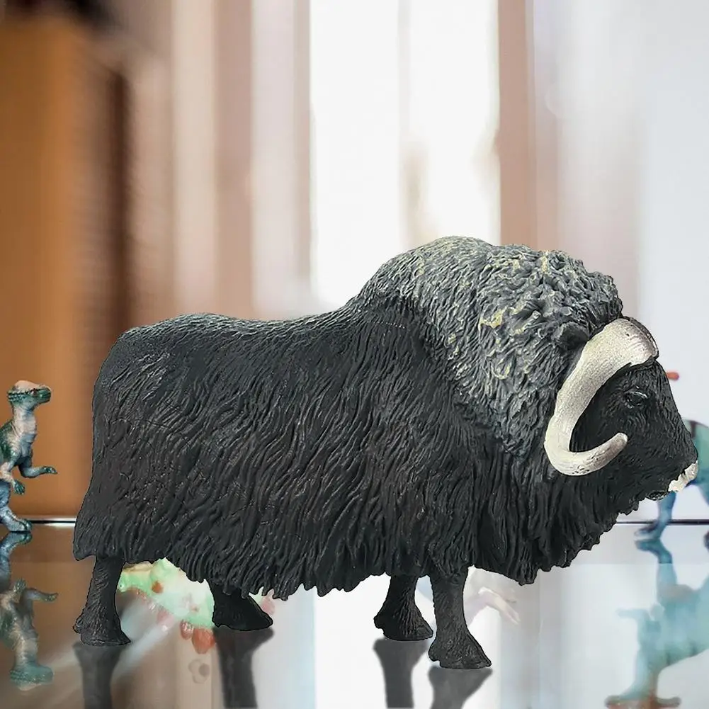 Мускусная модель Ox искусственные животные игрушка Moldel статическое пластиковое