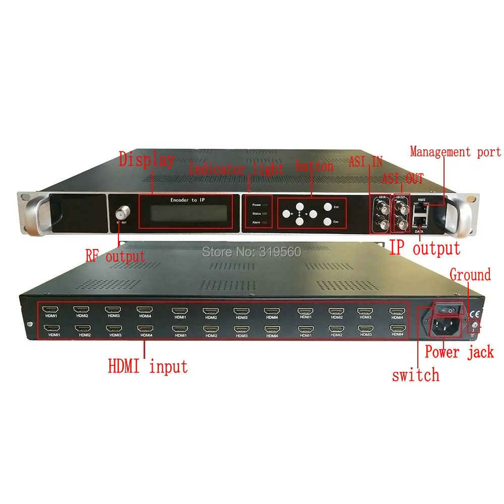 1080P 24 HDMI DVB T кодировщик модулятор цифровой ТВ головной узел RF для