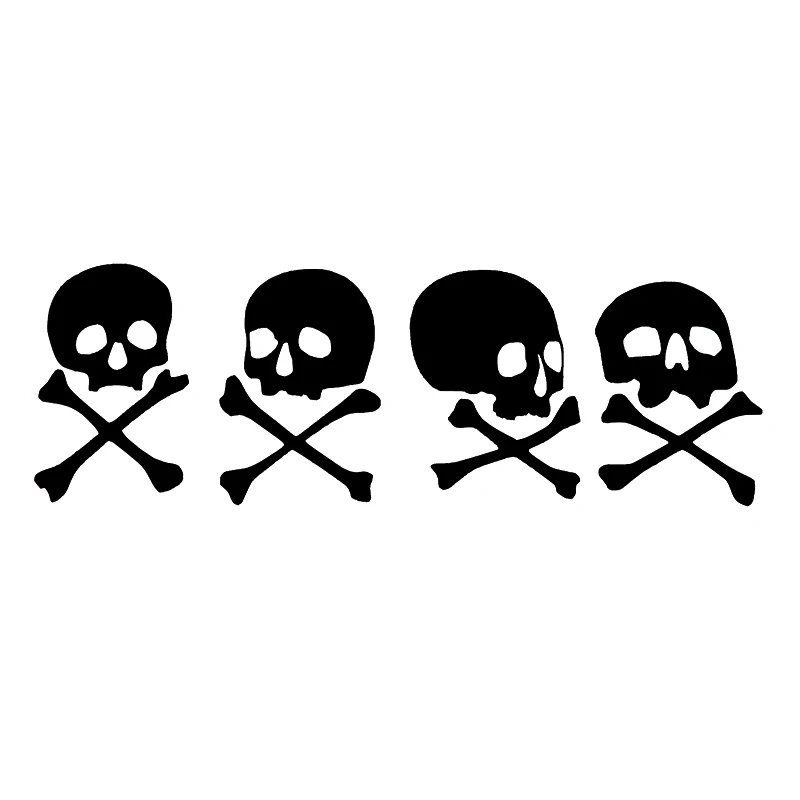 

16*5.3cm Skull Skeleton Sticker Decal Vinyl Handsome And Cool Stickers car stickers and decals funny