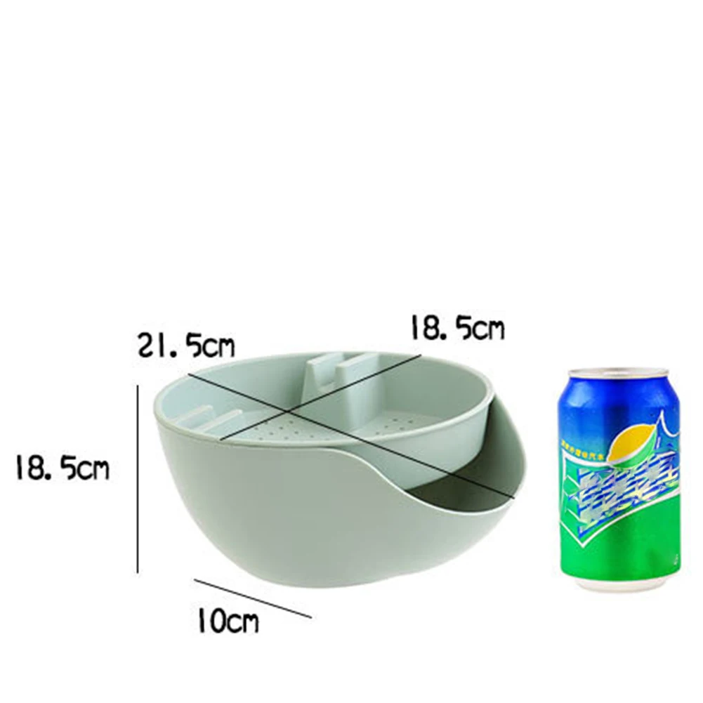 Креативная прочная двухслойная зеркальная тарелка миска держатель для телефона