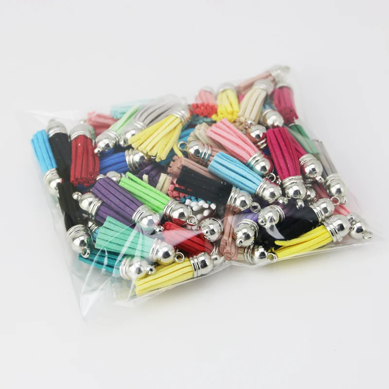 (100 шт./упак.) кисточка винтажная кожаная бахрома для Мурлыка макраме DIY ювелирные