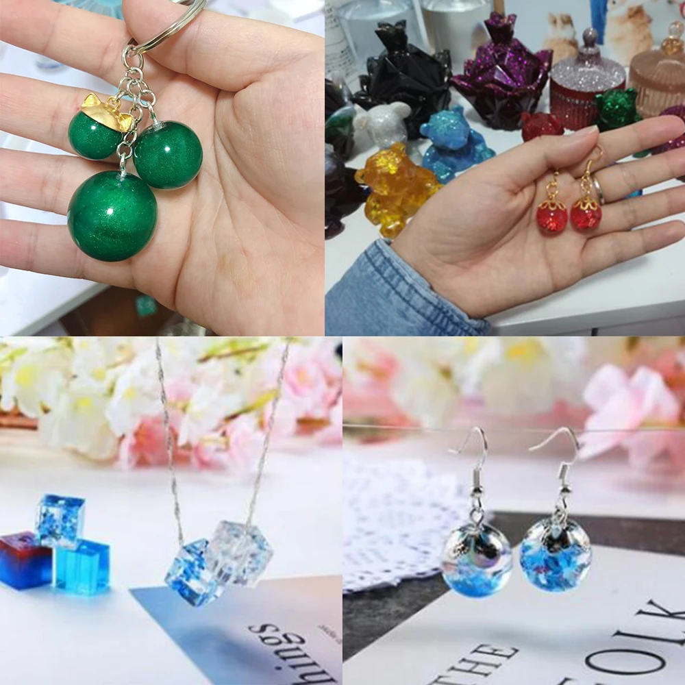 Набор форм для отливки сережек из эпоксидной смолы смешанные стильные формочки