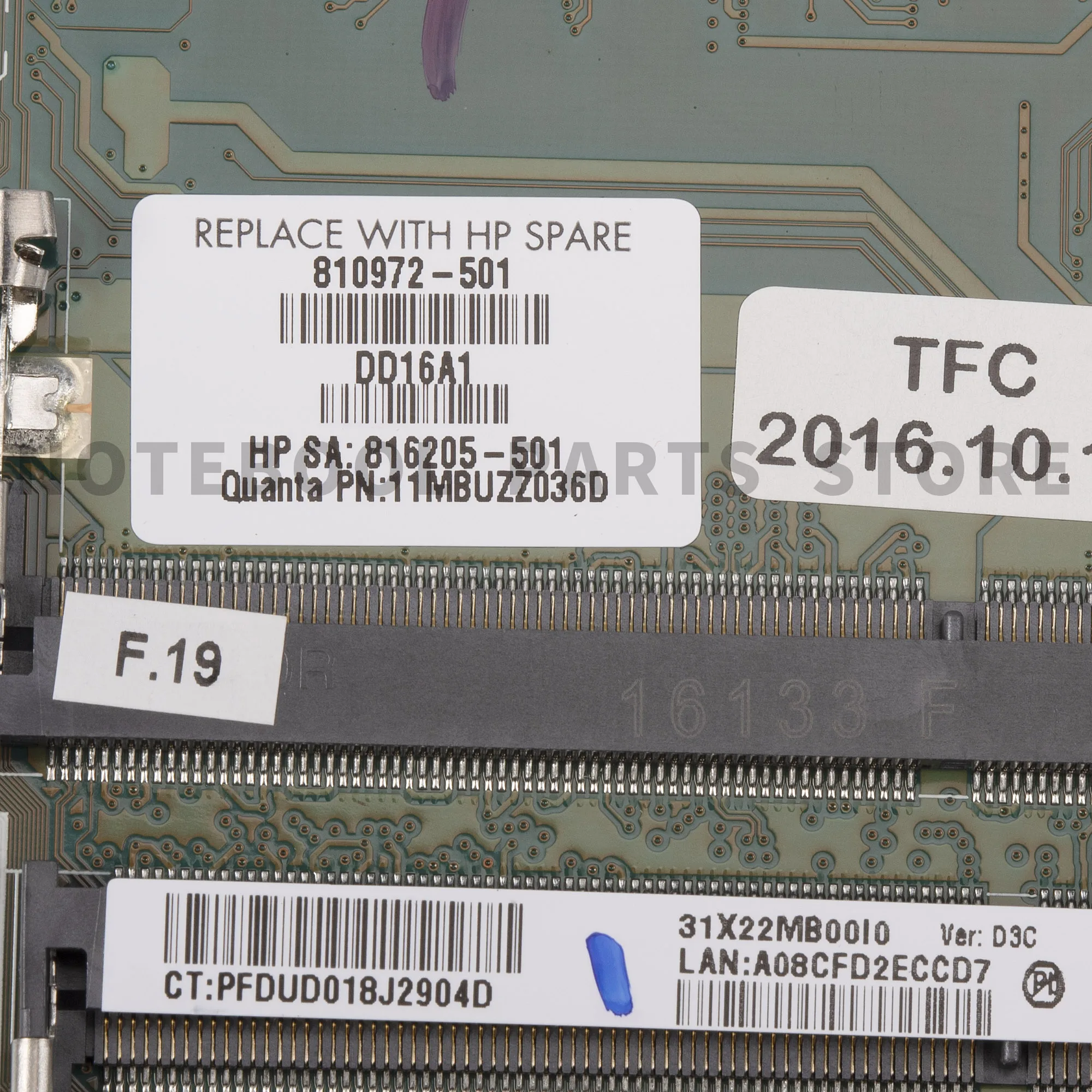 Материнская плата для ноутбука HP PAVILION 14-AB ноутбук серии 810972-501 DA0X22MB6D0 A8-7410U ЦП DDR3