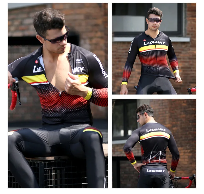 Newest Winter Thermal Fleece Cycling Jersey Set Men Pro Team Bike Clothing Mtb Racing Bicycle Sport Cycle Clothes Long Sleeves