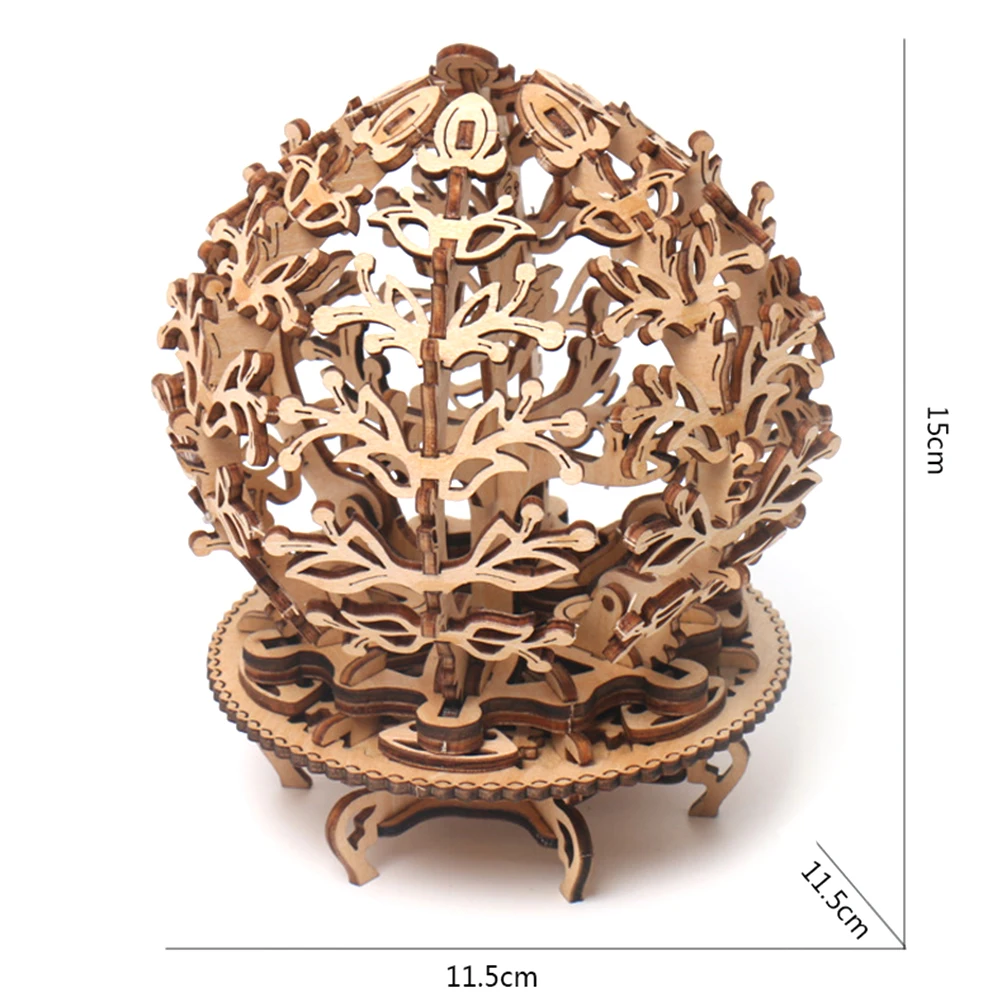 3D креативный деревянный пазл сделай сам игрушка танцующая девушка модель цветка
