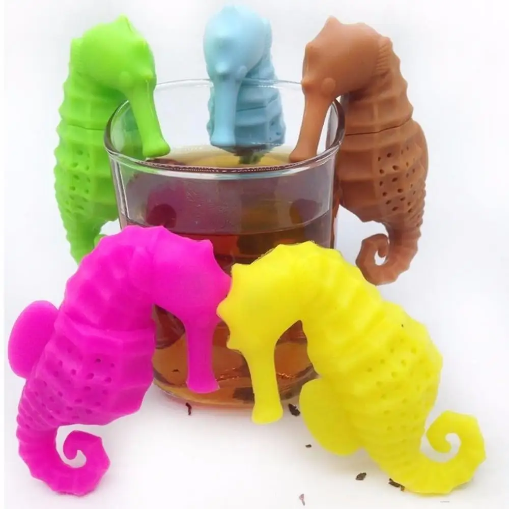 

Silicon Sea Horse Cup Tea Infuser Loose Leaf Mug Strainer Cup Steeper Filter