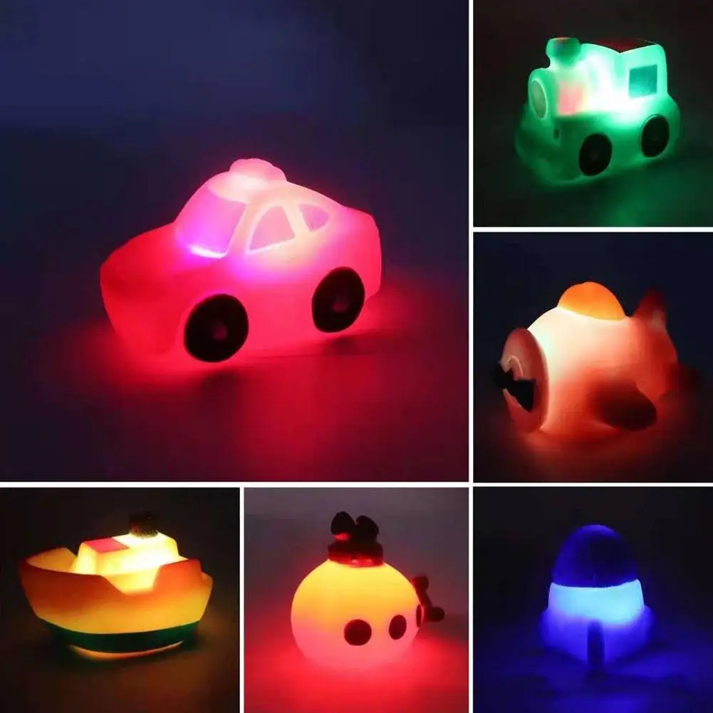 1 шт. детские игрушки для ванной мигающий светильник игрушка плавательный круг из