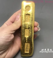 exquisite antique solid gold ingot of qing dynasty historic