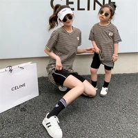 sport family shorts 2021mother and daughter short pants children clothing boys sister casual shorts women elastic shorts new