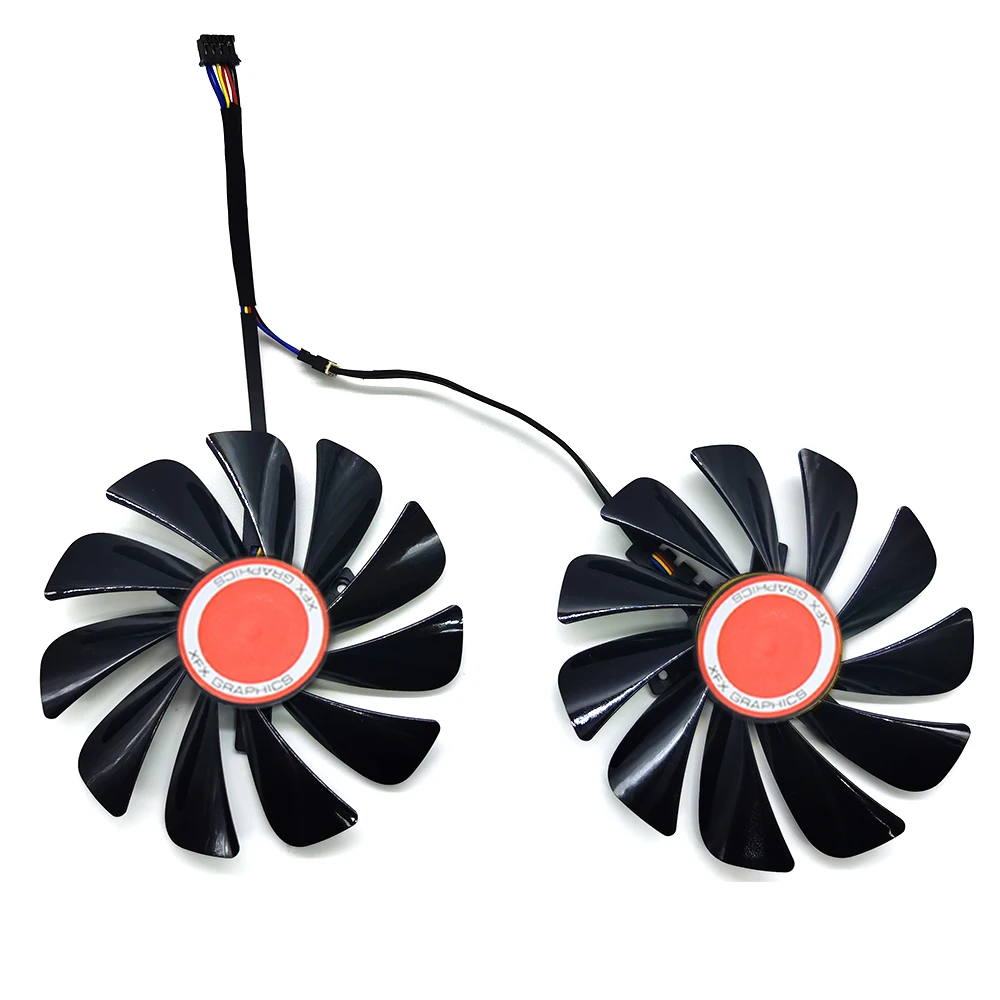 FDC10U12S9-C CF1010U12S CF9010H12S XFX RX580 охлаждающий вентилятор GPU для Охлаждения видеокарты RX 590