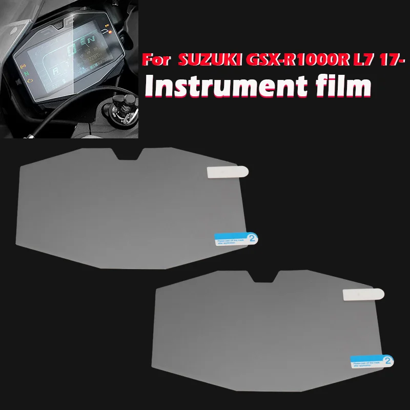 

Fit For Suzuki GSX-R1000R L7 2017- Motorcycle Cluster Scratch Protection Instrument Speedometer Film Screen Protector Sticker