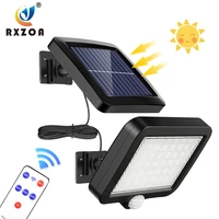 led solar light outdoor lighting with motion sensorremote control ip65 waterproof suitable for courtyard garage etc