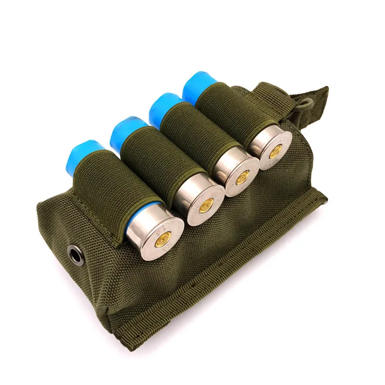 Magazine Holder 1PC Tactical Molle Compatible Single Stacker Open-Top pistol Mag Pouch With 4 Rounds 12G Shotshell For M4 | Спорт и