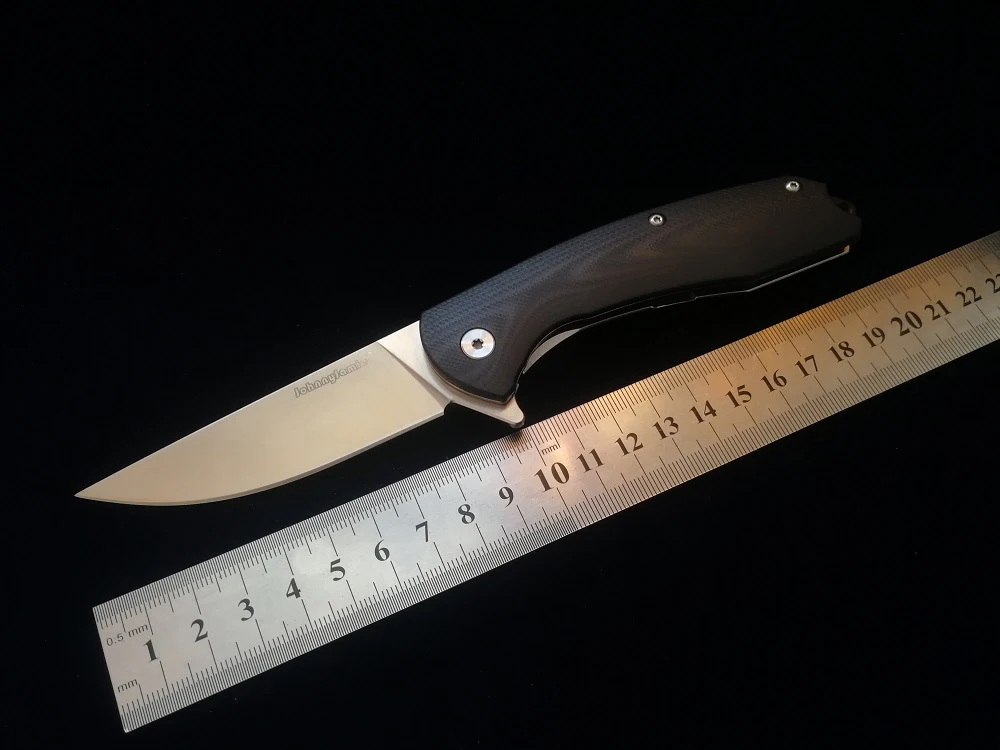 JohnnyJamie модель 3 складной нож с точкой падения D2 стальное лезвие G10 Ручка боевой нож s выживания тактический карманный EDC ручные инструменты