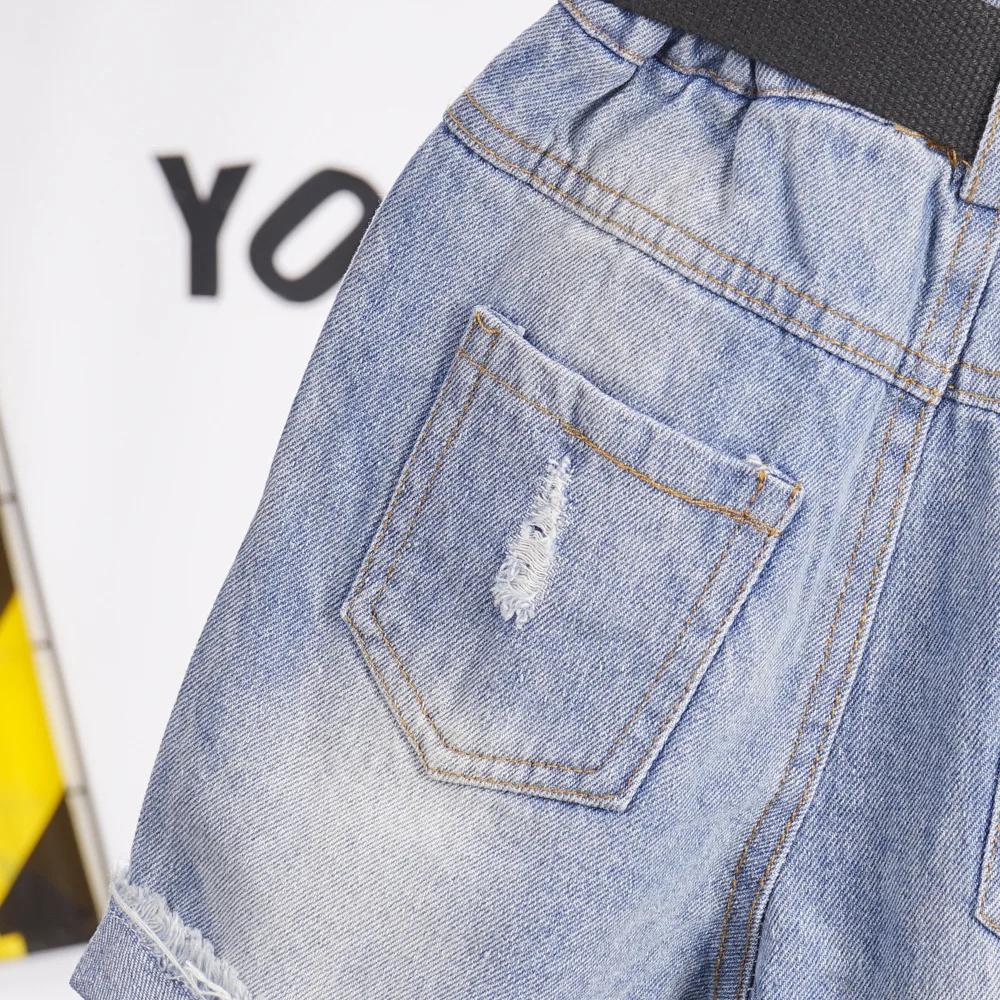 Шорты-карго детские из денима на возраст 2-7 лет | Мать и ребенок