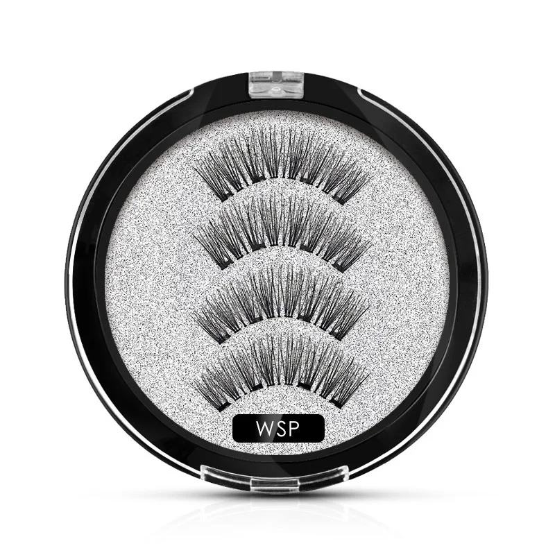 Genailish 3D Магнитные Накладные ресницы с 4 магнитами накладные полная полоска мягкие