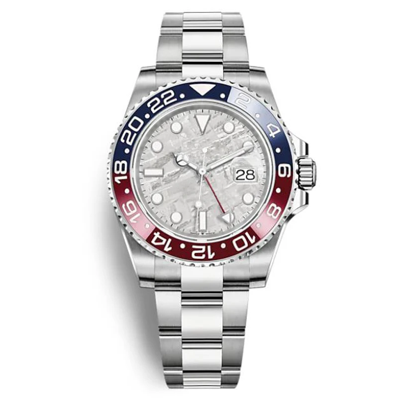 

Rol-x Greenwich GMT-Master II Functional Mens Mechanical Watch top brand watch luxury special offer Stainless Steel