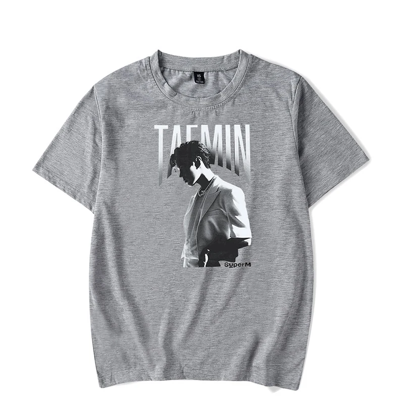 TAEMIN Kpop Super T-shirts Streetwear Summer Fashion Hip Hop Men Women T Shirts O-neck Homme Tee Shirt Short Sleeve T-shirt Tops