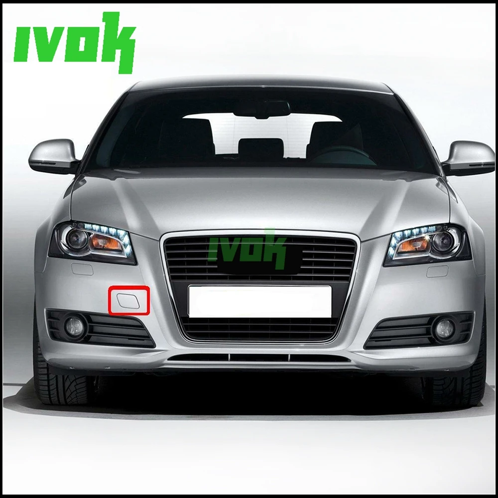 Передний бампер буксировочный глаз крышка трейлера праймер для Audi A3/S3 Sportback 2009 2012