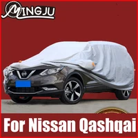 full car covers outdoor sun anti uv rain snow dust protection oxford cloth for nissan qashqai j10 j11 2010 to 2021 accessories