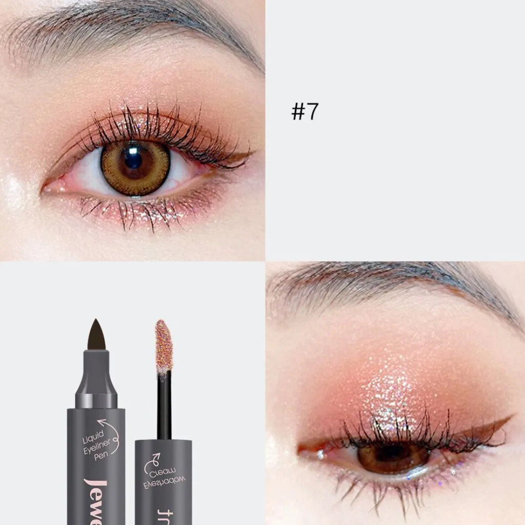 

Two-in-one Shimmer Eyeliner Pearl Liquid Eye Shadow Eyeliner Pen Waterproof Long Lasting Pigment Eyeshadow Beauty Makeup Tools