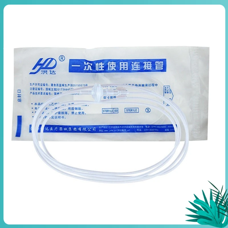 

10pcs Medical Connecting Tube For Infusion Set Disposable sterile Iv Fluid Extension Tube