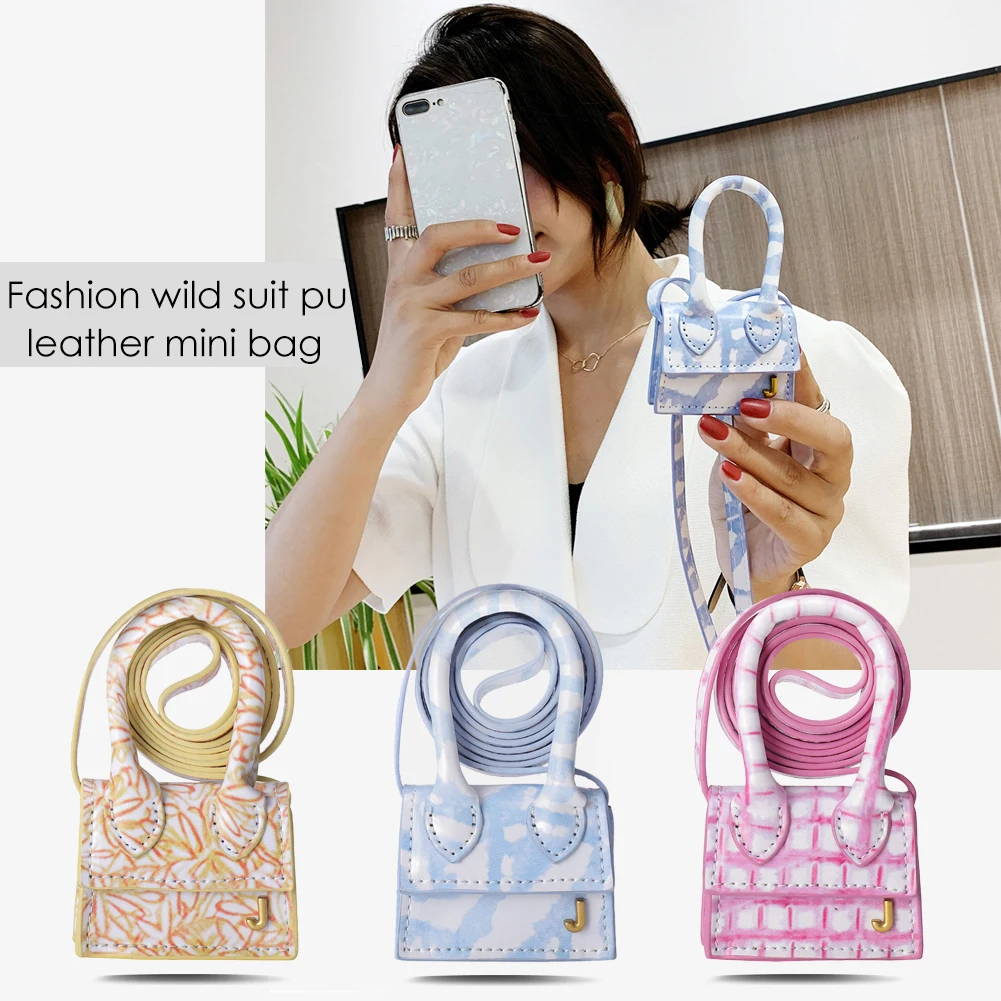 

Fashion Exquisite Shopping Bag Women Casual Leather Shoulder Bag Mini Purse Tote Female Print Crossbody Handbag