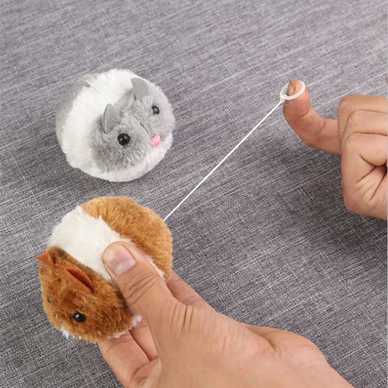 

Cute Cat Toys Kitten Funny Rat Safety Plush Fur Toy Little Mouse Interactive Toy Gift Shake Movement Mouse Bite Pet products