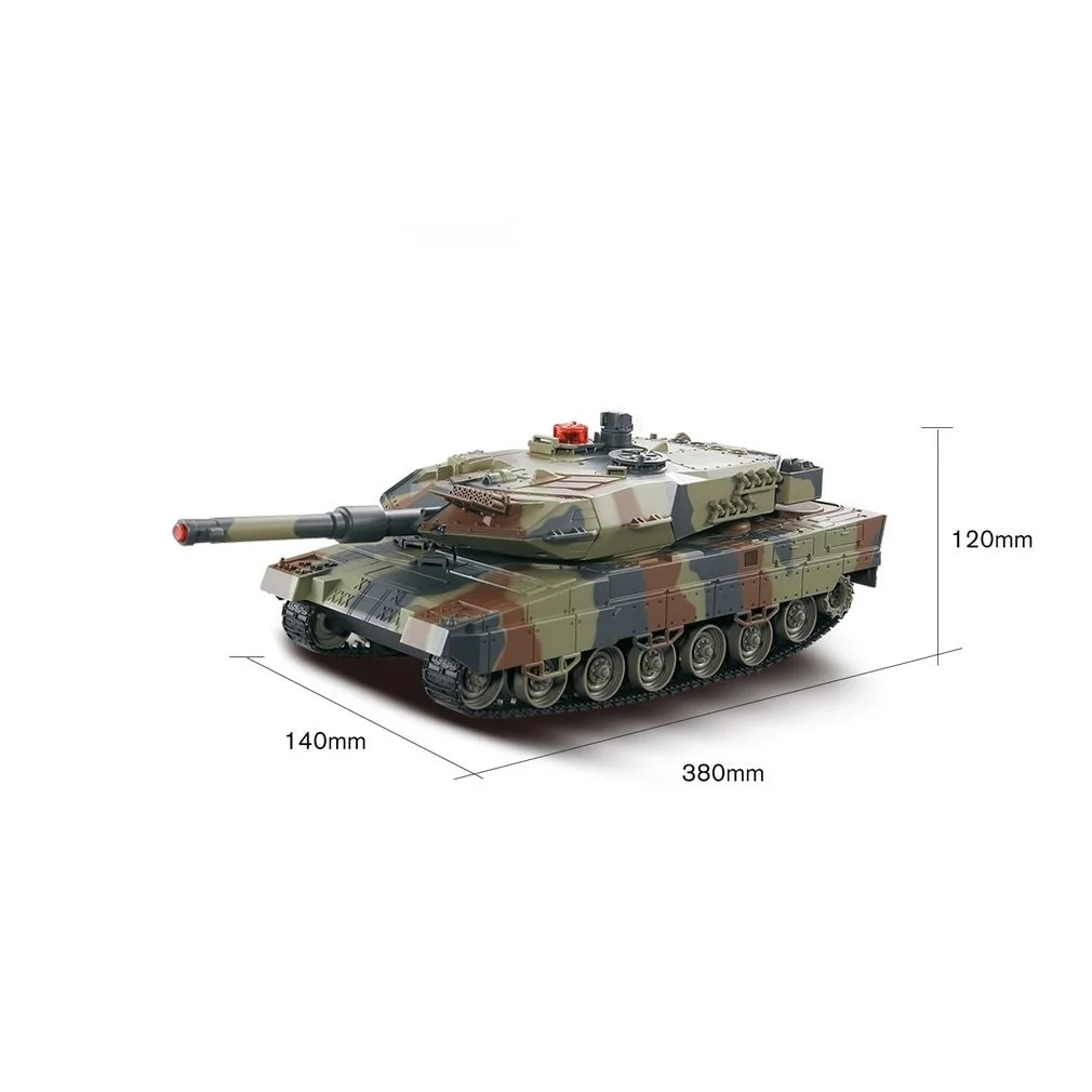 Боевой танк 1/24 масштаб немецкий Леопард A6 инфракрасный боевой RC со звуком и