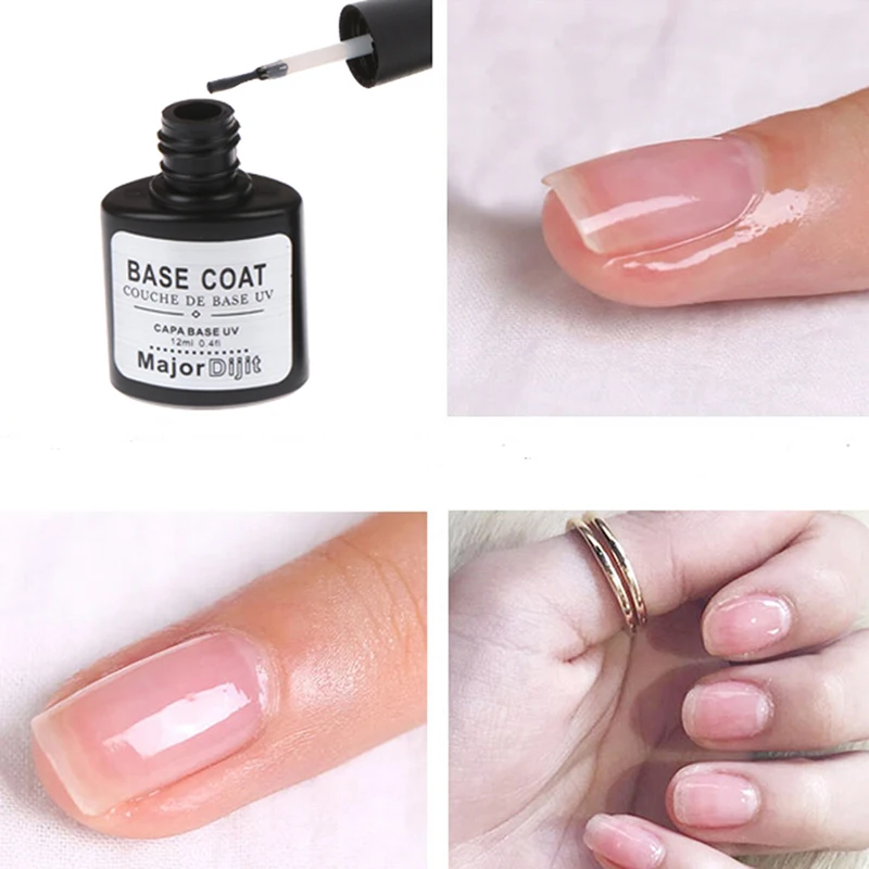 12ml Nail Art Gel Polish DIY Tips Soak off Base Foundation Steel Top Coat No Sticky Layer Non-cleansing Topcoat | Красота и здоровье