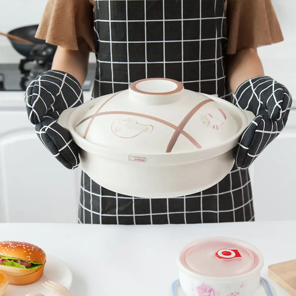 

Cotton And Linen Baking Gloves Microwave Gloves Heat Insulation Gloves