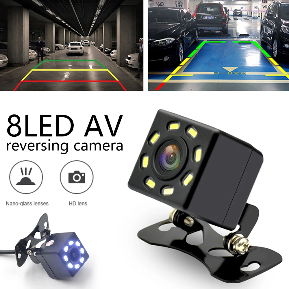 8 Led камера ночного видения заднего вида Водонепроницаемая и ударопрочная с