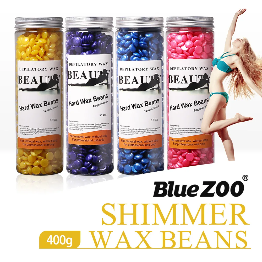

400g/Bag Teatree Pearl Paraffin Hard Body Wax Beans Painless Depilatory Wax Pellet Body Hair Removal Brazilian Film Pellet