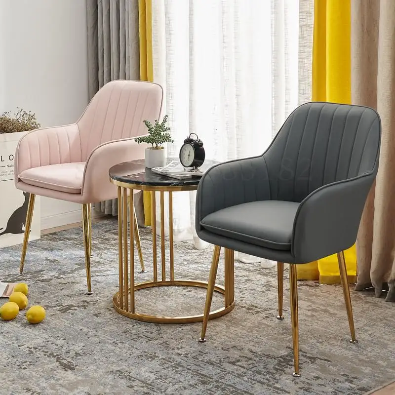 Скандинавский стул ins net красный для маникюра макияжа чайный магазин переговоров