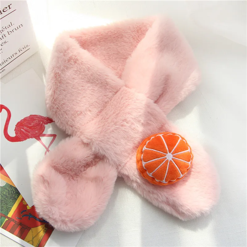 pink scarf for kid Jeseca Аксессуары для одежды осень-зима толстые теплые шарфы для детей милый шарф для девочек, для мальчиков, милые теплые воротник распродажа - Цвет: pink scarf for kid