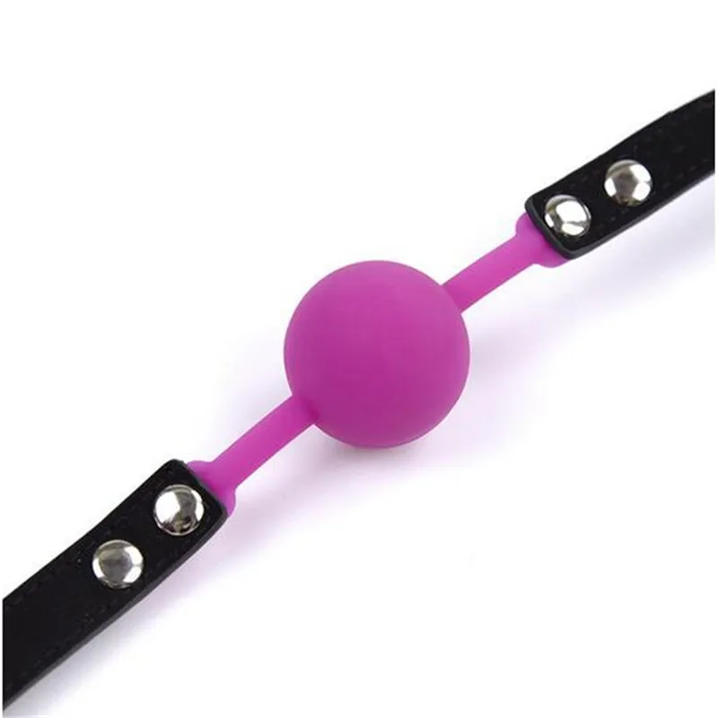 New Adult Games 4 Colors Mouth Gag Silicone Ball Oral Fixation PU Leather Band Bondage Restraints BDSM Toys Sex for Couples | Красота и