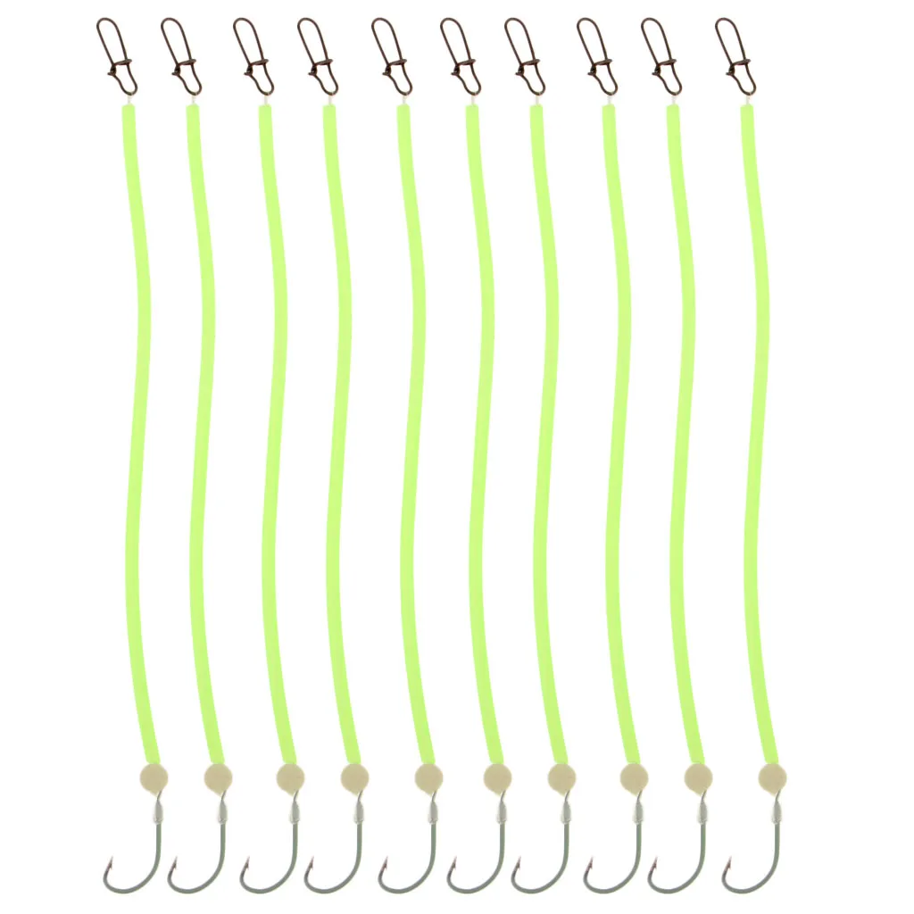 

10X прочные рыболовные приборы для волос, светящиеся крючки с бородкой, бусины для установки в трубку, бусины для ловли карпа