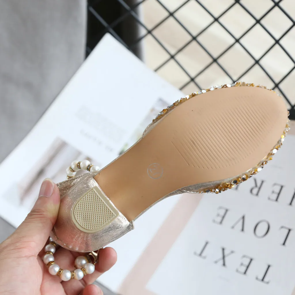 2019 Girls Princess Sandals Dress Shoes For baby Pearl Sequins Dance Kids Summer Children Party #3 | Детская одежда и обувь