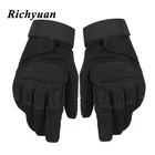 Новые черные тактические перчатки с полным пальцем для мужчин, армейская стрельба, пейнтбол, страйкбол, мотоциклетные, углеродные, полный палец, военные перчатки