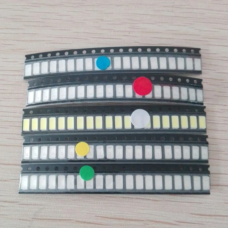 200 шт. 5630 5730 0 5 Вт SMD светодиодный диода красные зеленые синие желтые теплый белый: