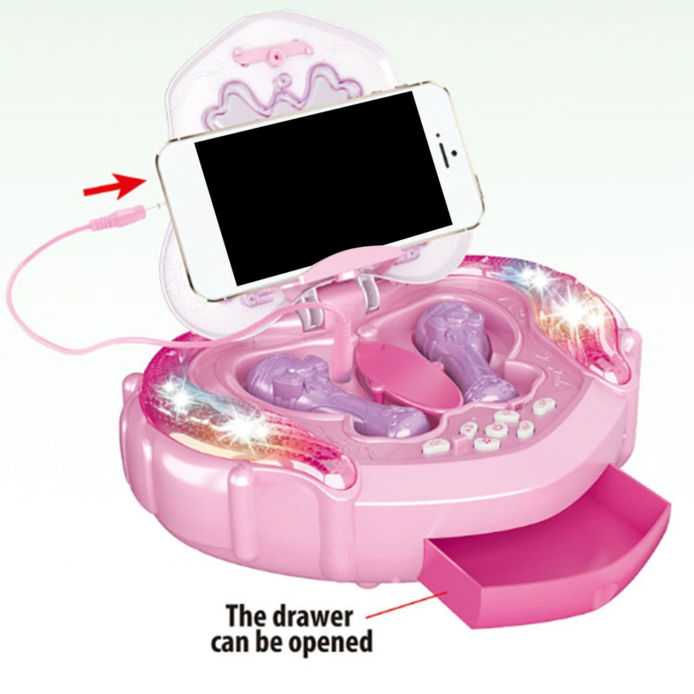 Светильник с электронным домашним проводным караоке игрушкой забавная