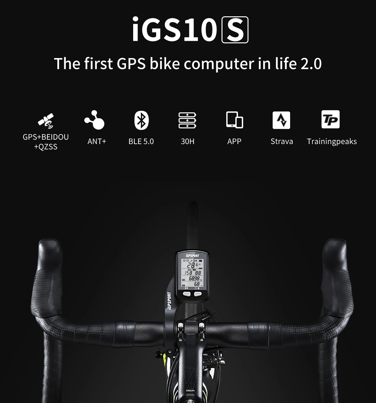 Велокомпьютер iGS10S GPS Спидометр Igpsport 10 S спутниковый одометр QZSS для дорожных и