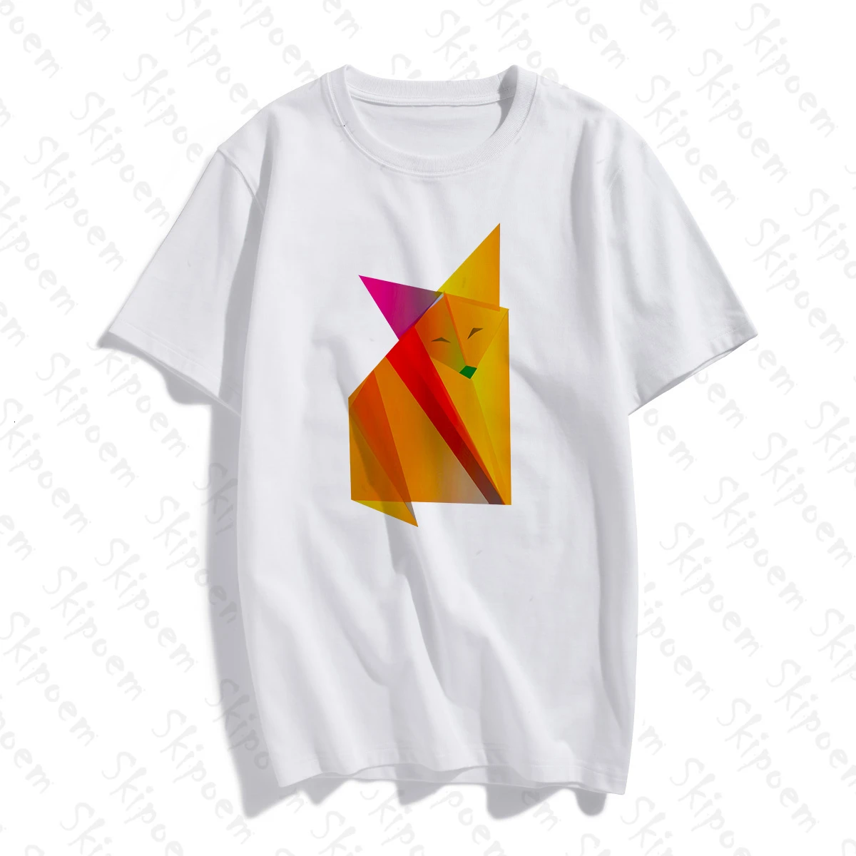 Абстрактная ретро лиса эстетика женская футболка Эстетическая готика корейский