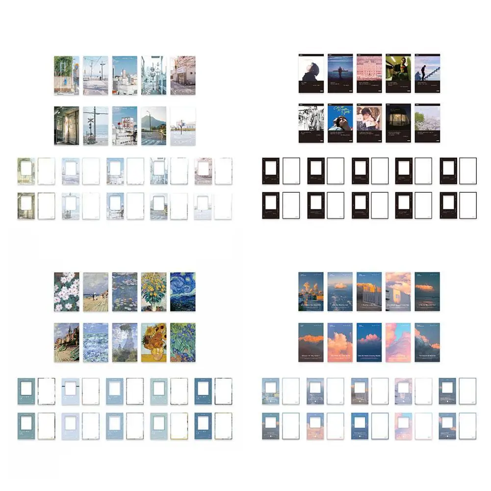 

10 Sheets Creative Message Card Romantic Reversal Series Gift Cards Party Postcards Gift Card Greeting Invitation L6O4