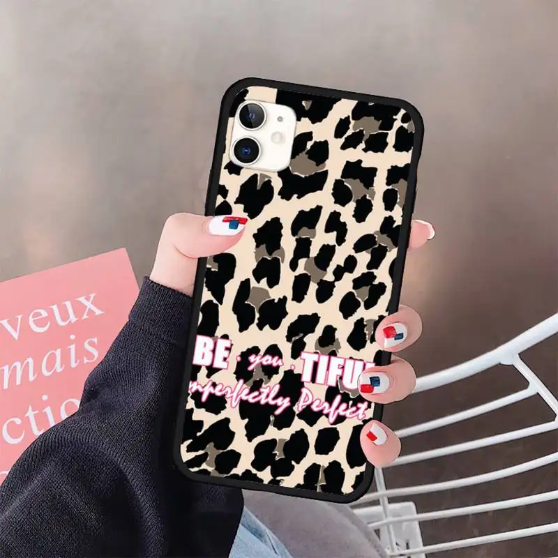 

wild Leopard print Color Phone Case for iPhone 11 12 pro XS MAX 8 7 6 6S Plus X 5S SE 2020 XR
