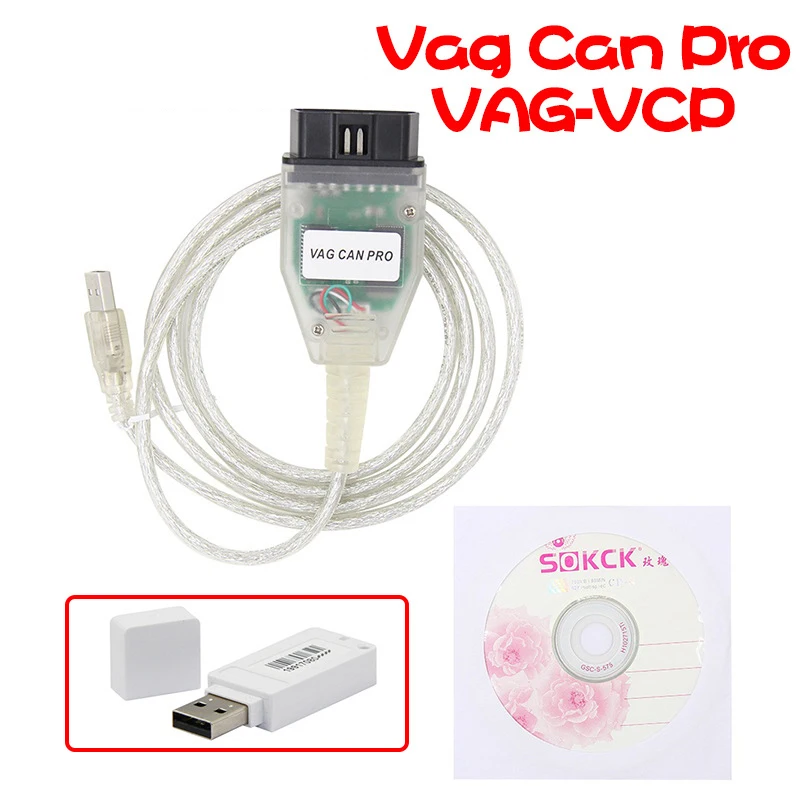 VAG CAN PRO V5.5.1 FTDI FT245RL чип VCP OBD2 Диагностический интерфейс USB кабель Поддержка Can Bus UDS K