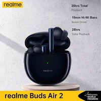 realme buds air 2 anc wireless earphone 88ms super low latency 25h playback game music sports bluetooth headphones