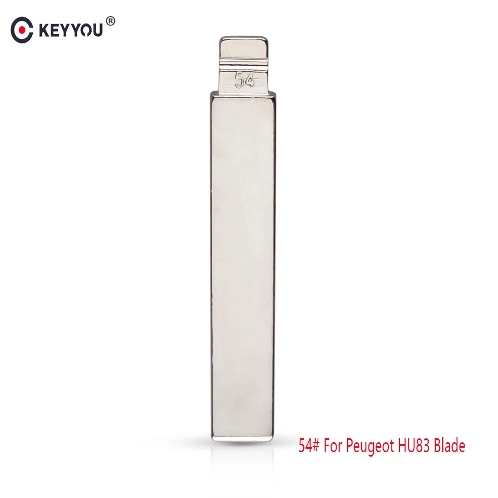 

KEYYOU для Citroen Peugeot складной автомобильный ключ, пустой No 54 HCA/HU83, модифицированный лезвие ключа с канавкой