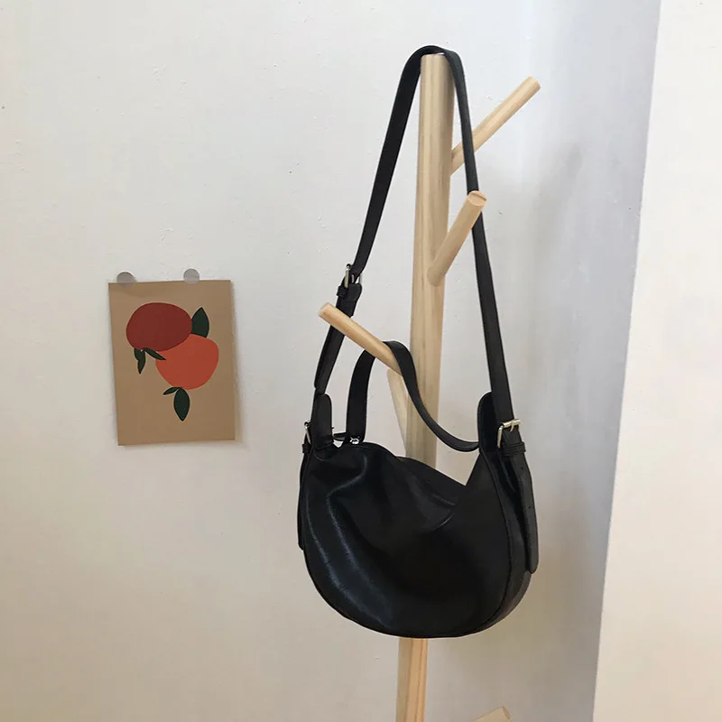 

Vintage Crossbody Bag for Women 2021 New Balck Female Mini Shoulder Messenger Bag Soft PU Leather Ladies Chic Totes Handbags